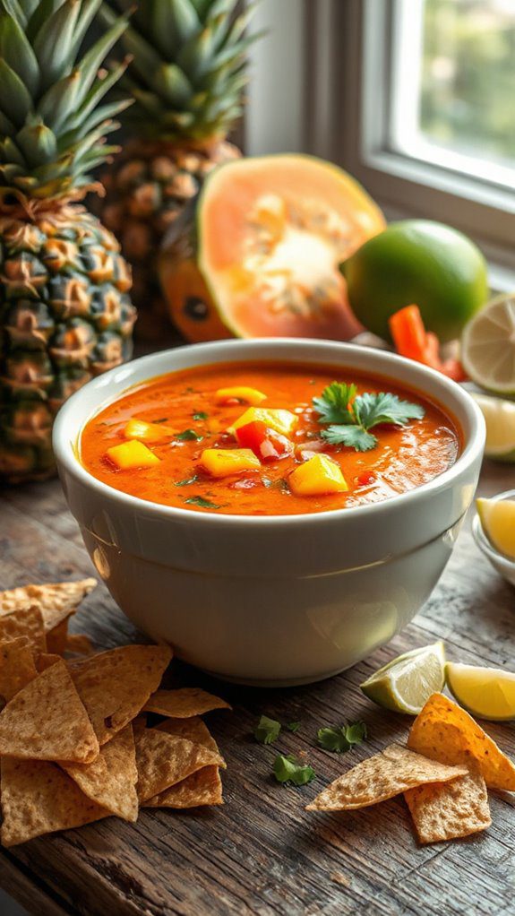 mango cucumber tropical soup