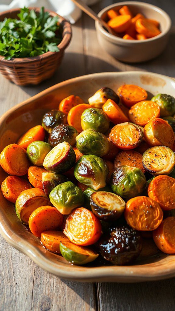 maple glazed vegetable medley