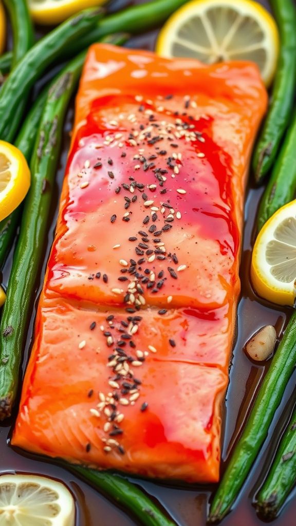 maple soy glazed salmon