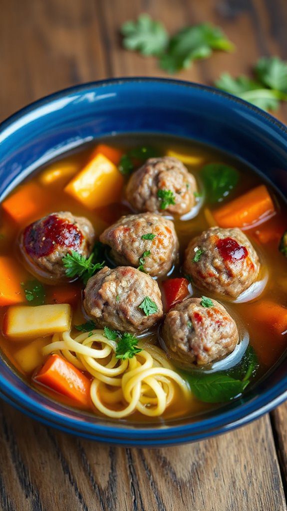 meatball soup low carb recipe