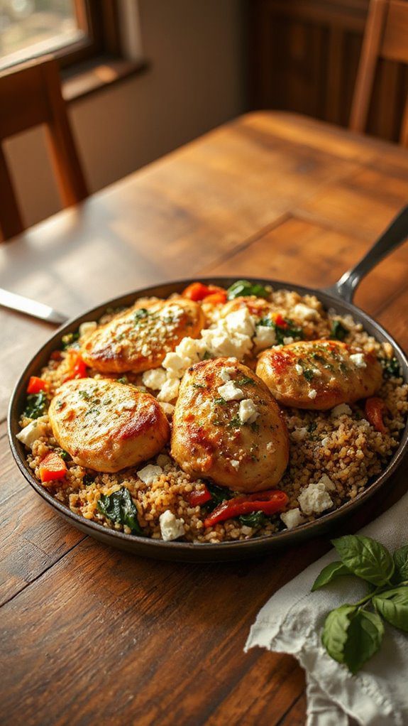 mediterranean chicken quinoa bake mediterranean chicken quinoa bake