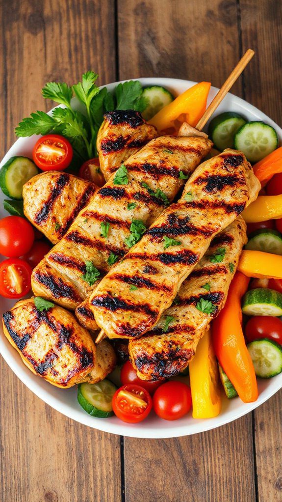 mediterranean grilled chicken skewers mediterranean grilled chicken skewers