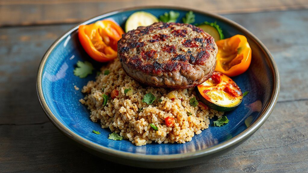 mediterranean inspired burger bowls