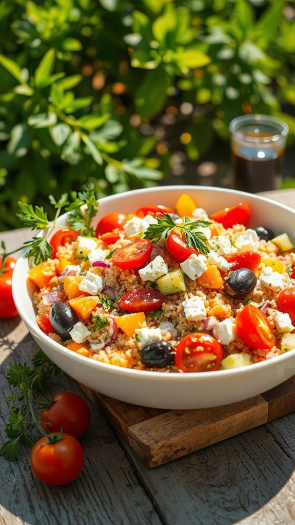 mediterranean inspired couscous salad