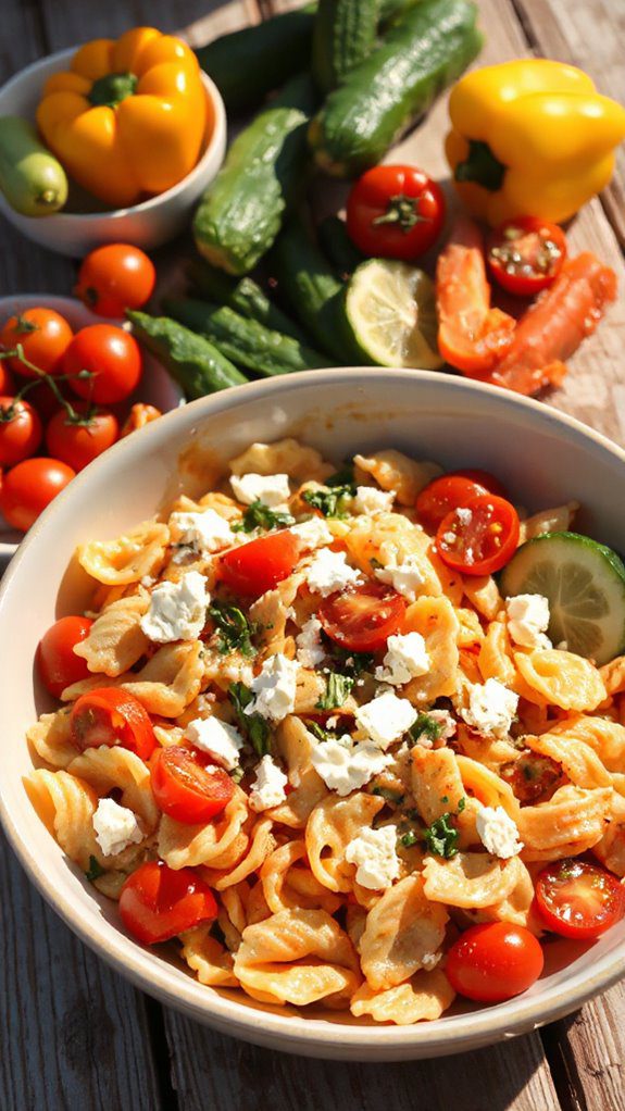 mediterranean inspired pasta salad mediterranean inspired pasta salad