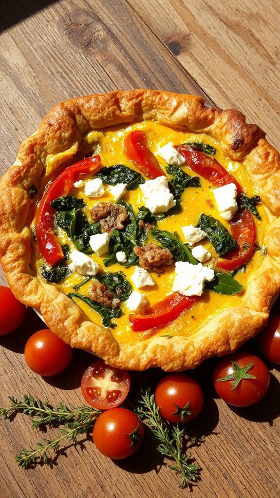 mediterranean vegetable quiche recipe