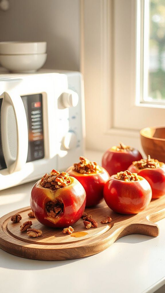 microwave baked apple treat