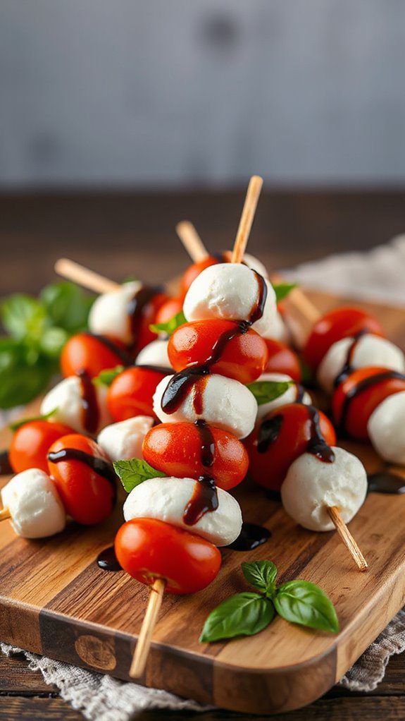 microwave caprese skewers recipe