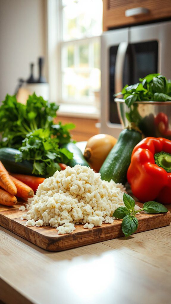 microwave cauliflower rice recipe