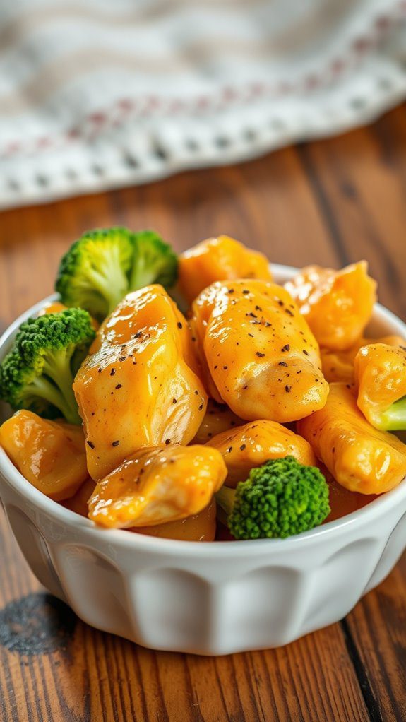 microwave chicken and broccoli