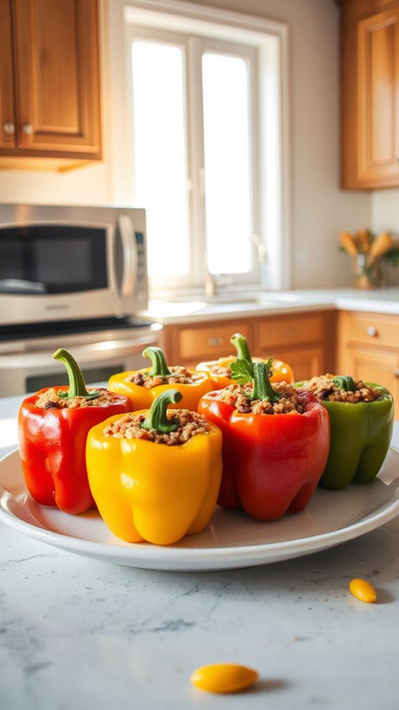 microwave cook stuffed peppers microwave cook stuffed peppers