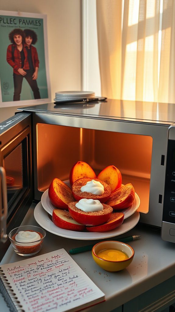microwave cooked apple dessert