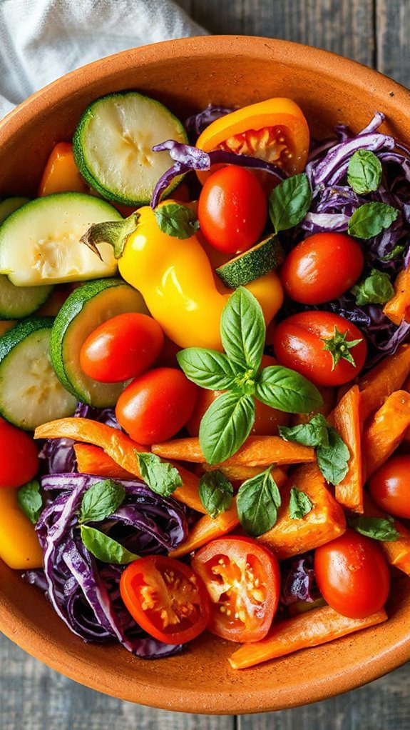 microwave cooked mixed vegetables