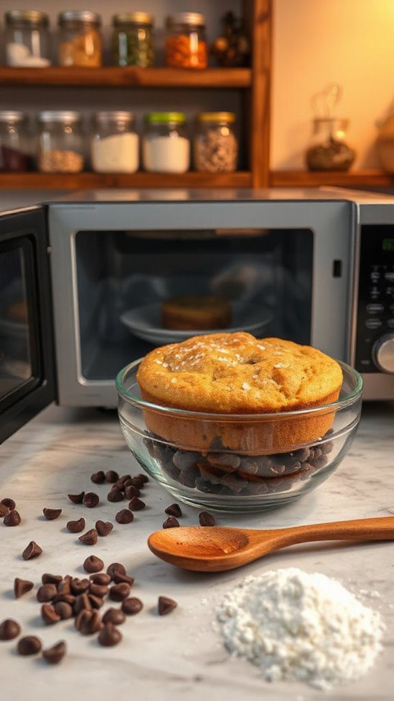 microwave cookie dough cake