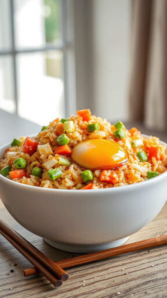 microwave egg fried rice microwave egg fried rice