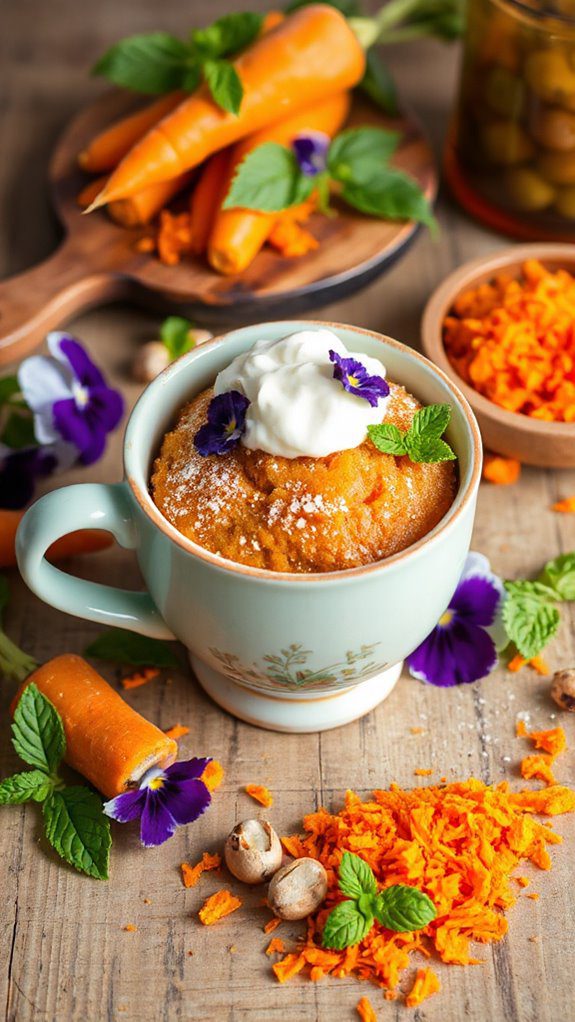 microwave mug carrot cake