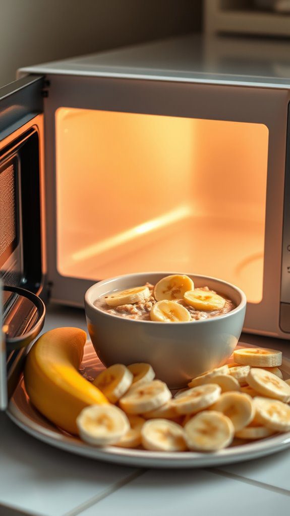 microwave oatmeal with toppings