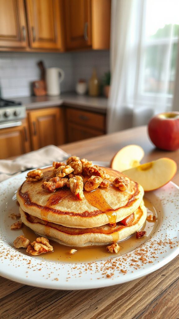 microwave pancake with apples
