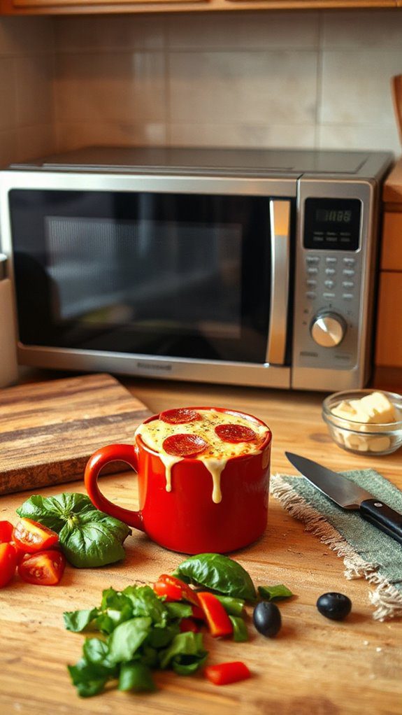 microwave pizza in mug microwave pizza in mug