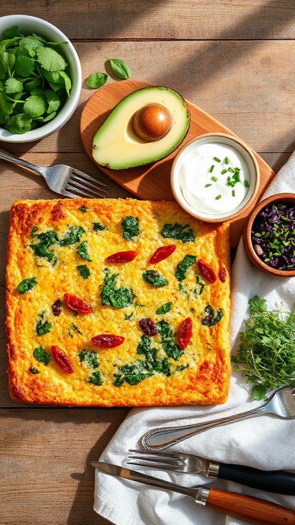 microwave quinoa egg bake