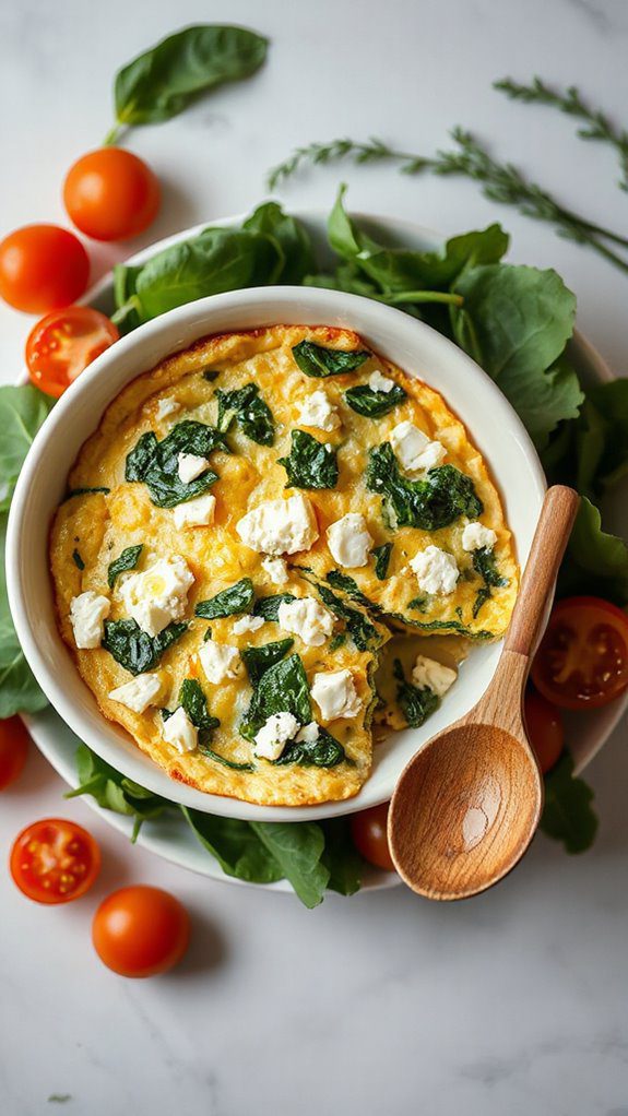 microwave spinach feta omelette microwave spinach feta omelette