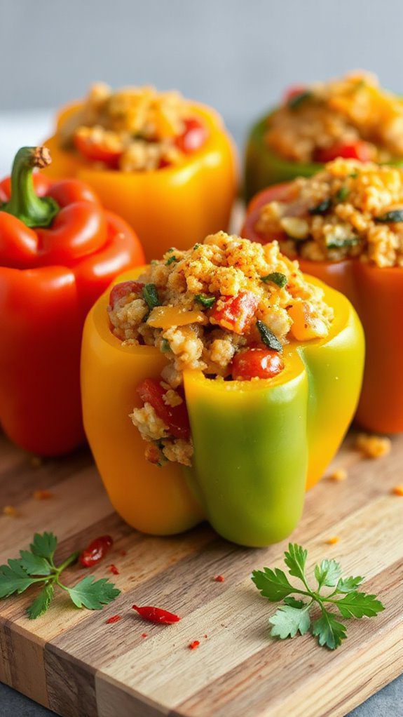 microwave stuffed bell peppers