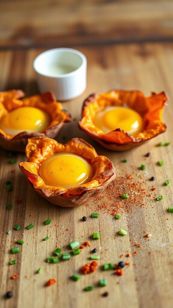 microwave sweet potato nests