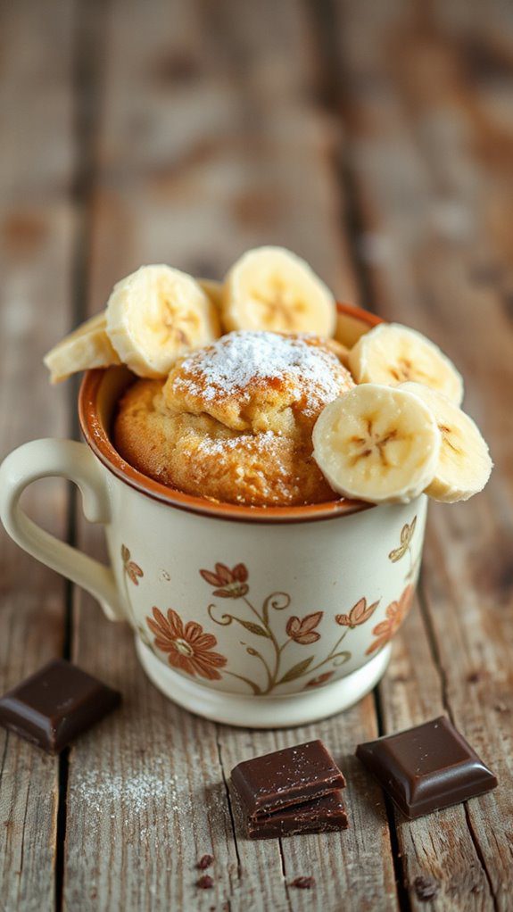 microwaveable banana bread cake