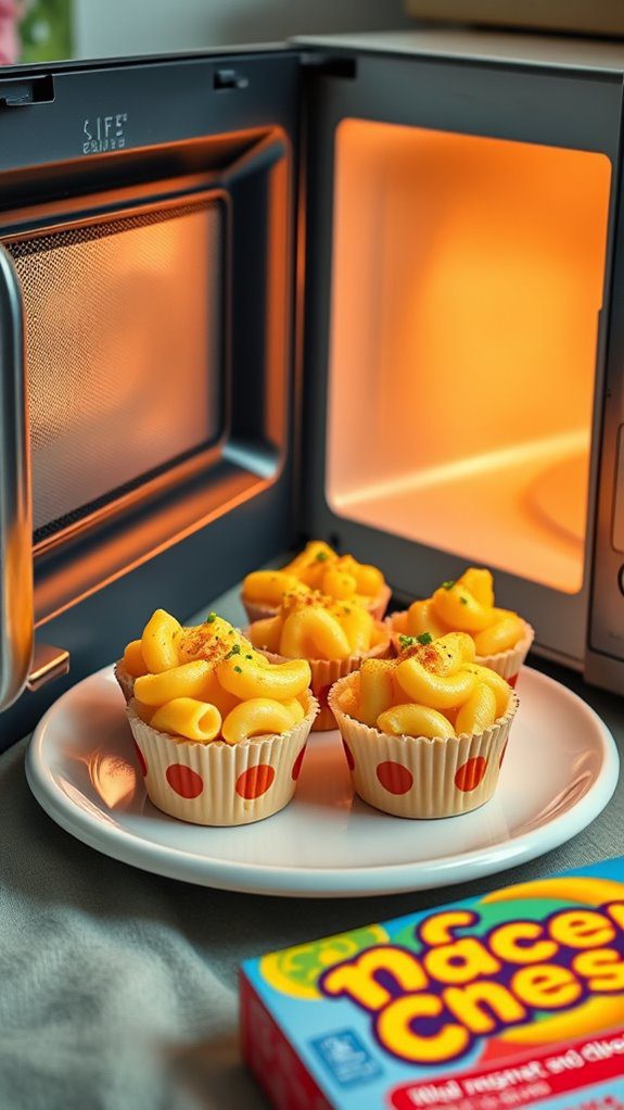 mini cheesy pasta bites