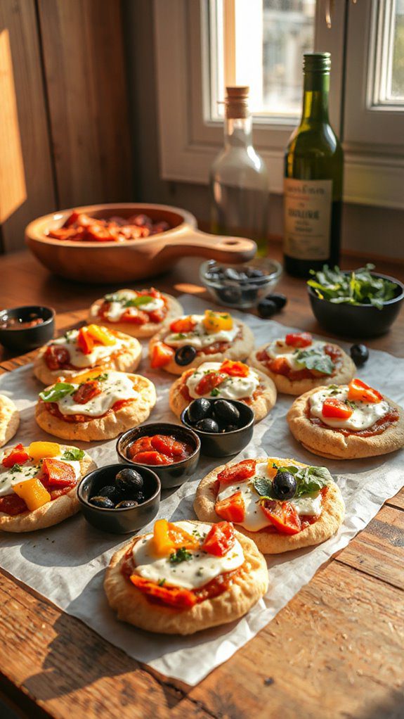 mini pita pizza delights