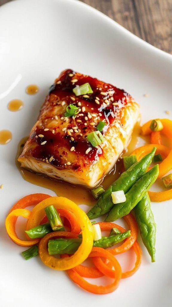 miso glazed fish dish miso glazed fish dish
