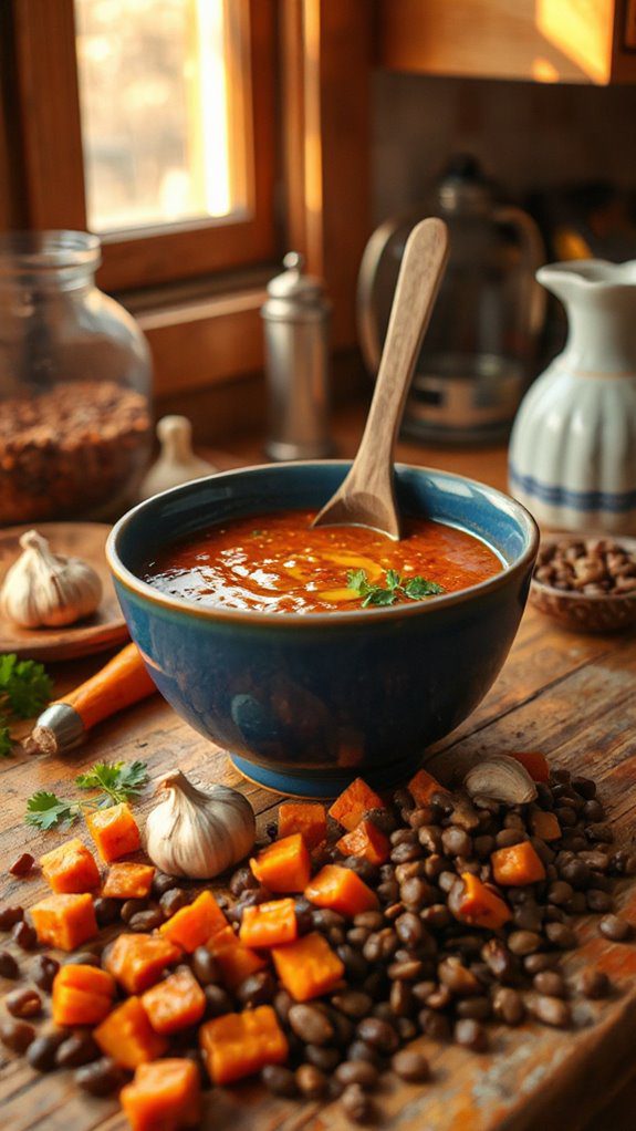 moroccan spiced lentil soup