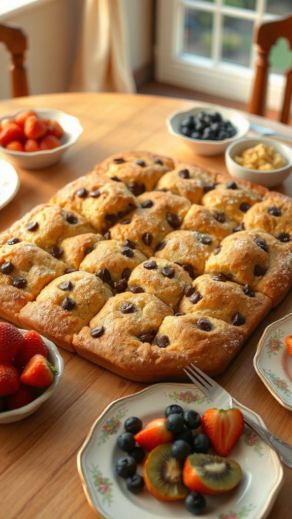 muffin casserole with chocolate