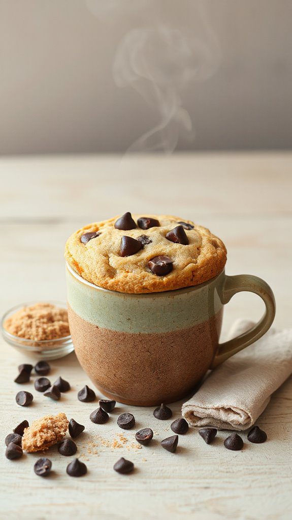 mug chocolate chip cookie