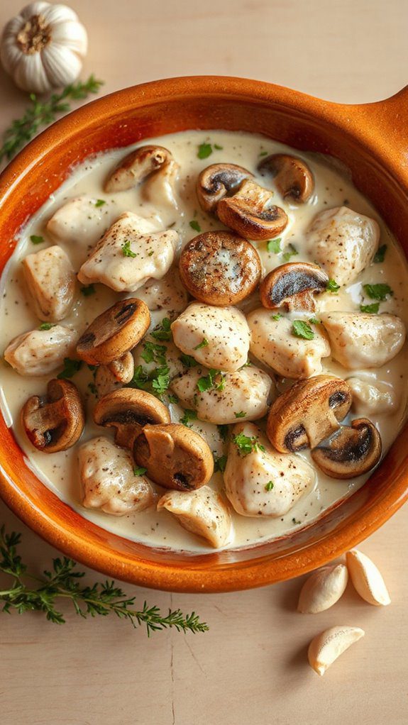 mushroom and chicken casserole