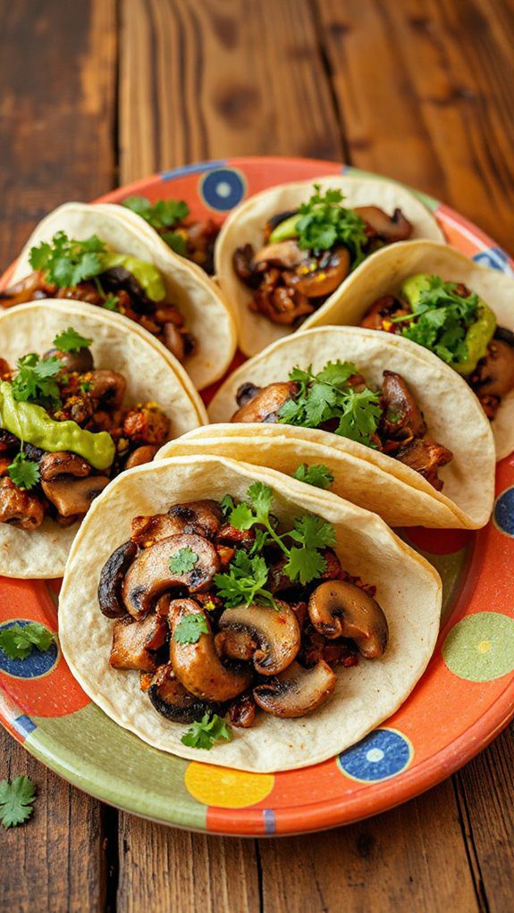 mushroom filled vegan tacos mushroom filled vegan tacos