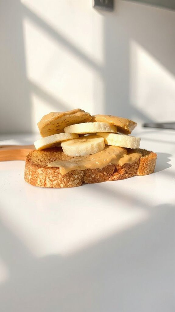 nut butter banana toast