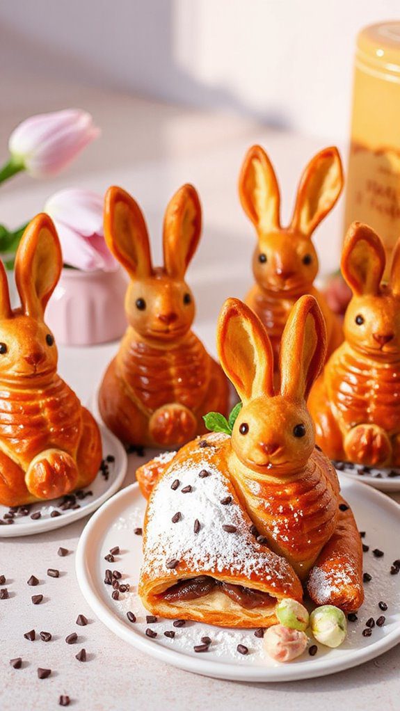 nutella filled easter pastries