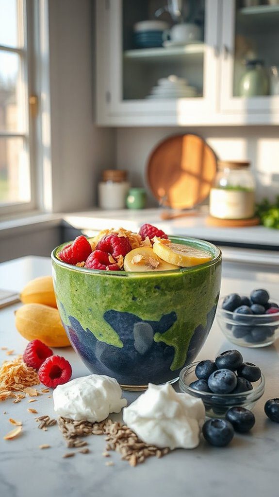 nutritious protein smoothie bowl