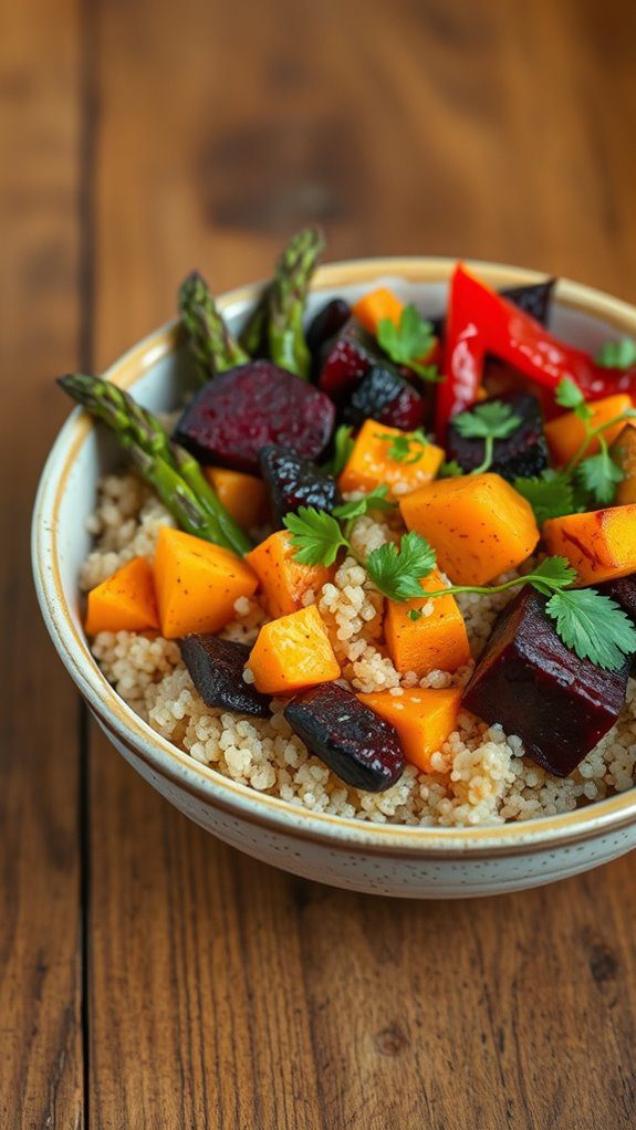 nutritious veggie quinoa dish