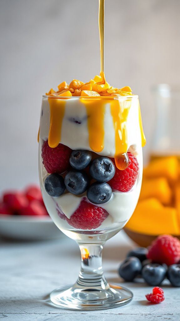 nutty berry yogurt parfait