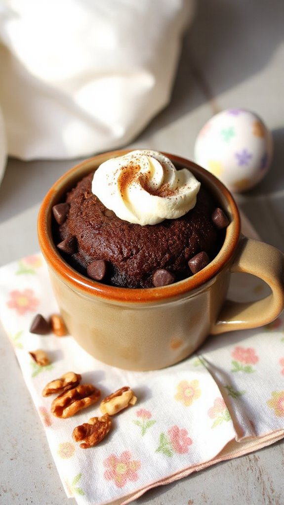 nutty chocolate egg cake