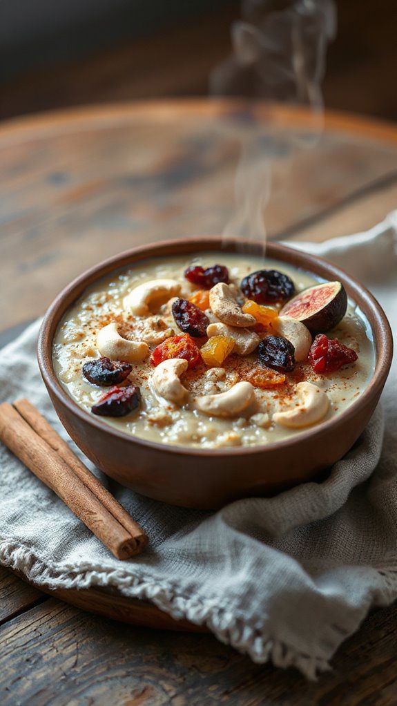nutty dried fruit porridge