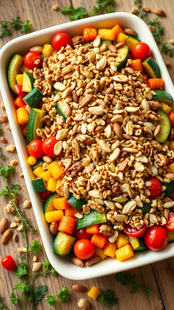 nutty veggie bake recipe