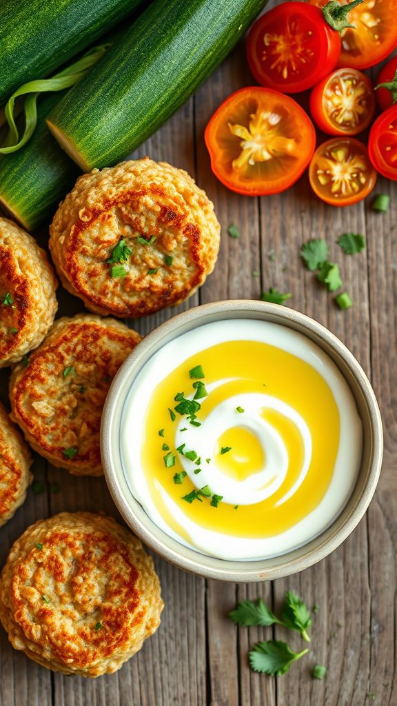 oat and zucchini fritters
