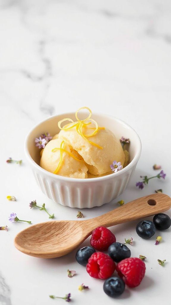 olive oil based frozen dessert