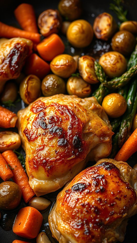 one pan chicken and vegetables