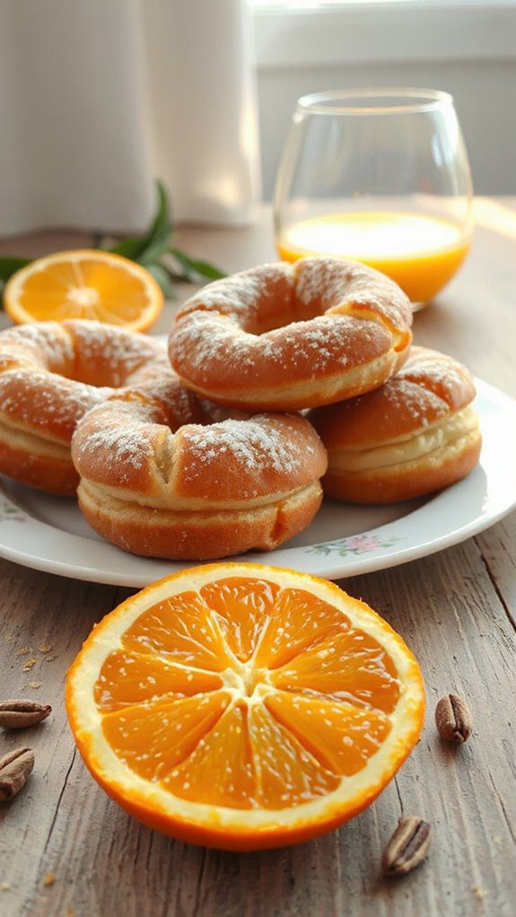 orange cardamom flavored pastries