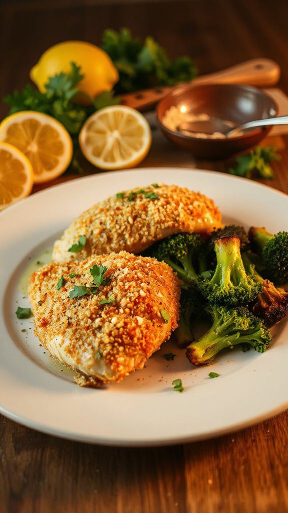 parmesan chicken with broccoli parmesan chicken with broccoli