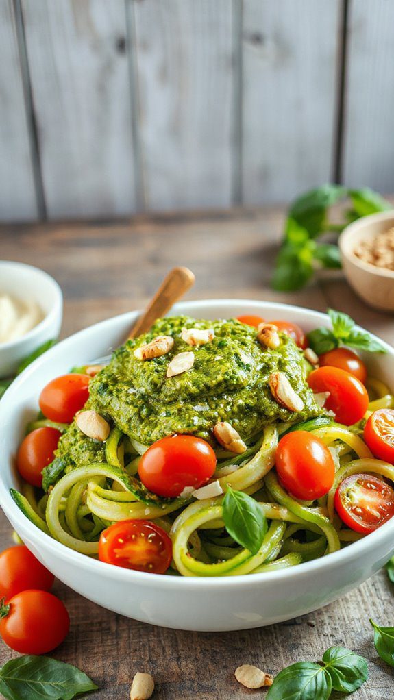 pasta alternative with pesto